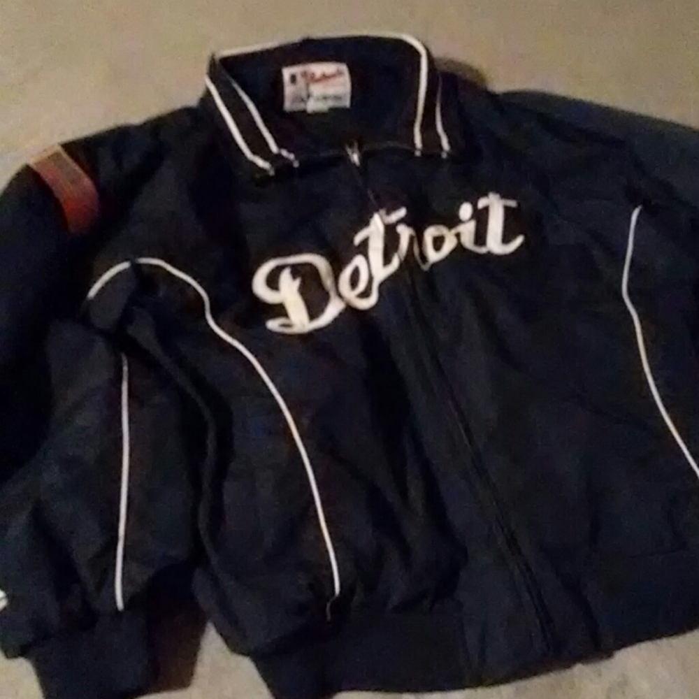 Detroit team issued #53 pitchers jacket.